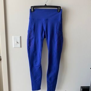 Fabletics Electric Blue Leggings with Pocket